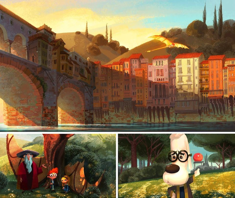 Illustration for article titled Mr. Peabody And Sherman Concept Art Is Way More Surreal Than The Film